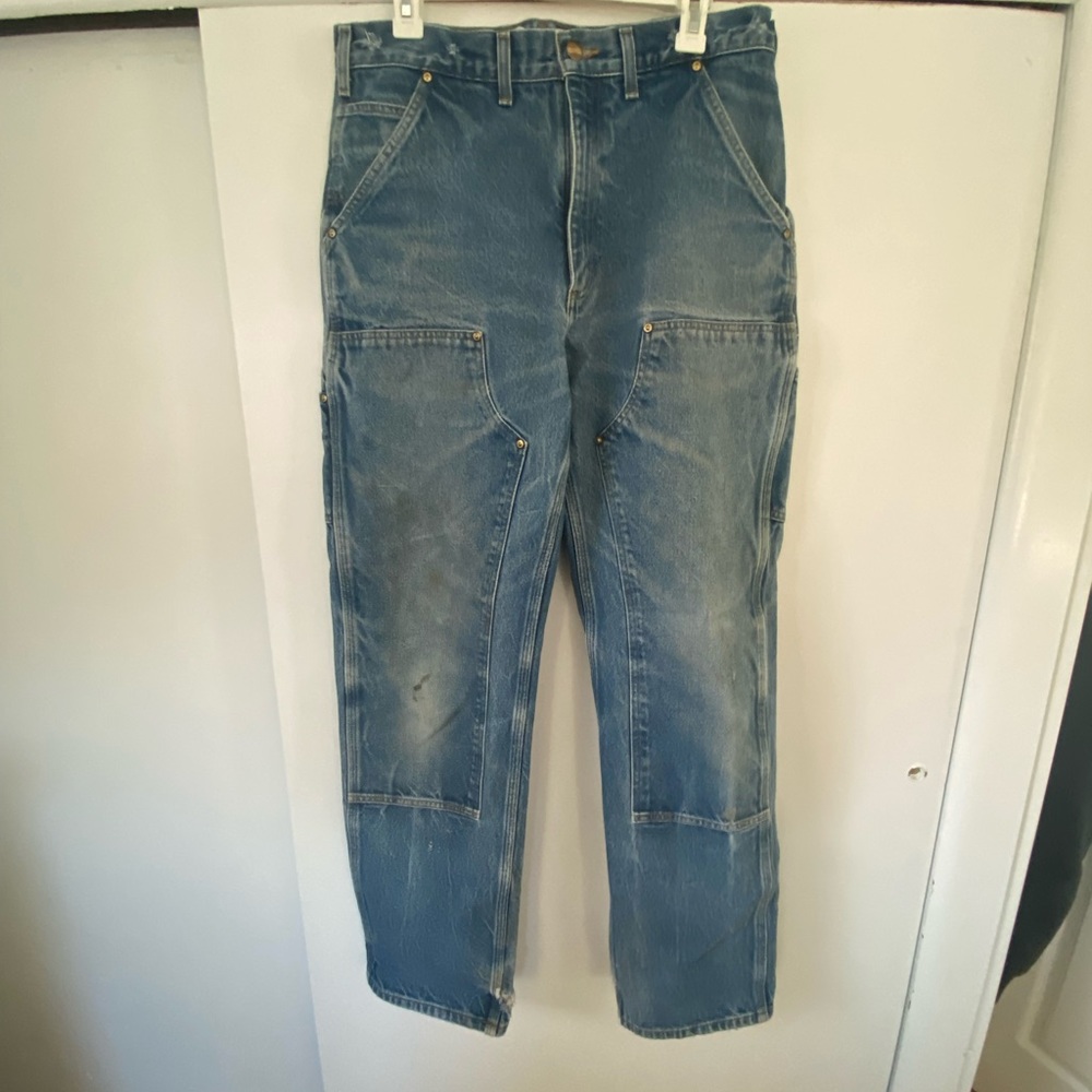 Mens size 34 Carhartt double knee logger jeans